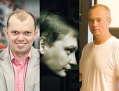 Именинники дня — Александр Чернышев, Михаил Малыгин и Евгений Самойленко 