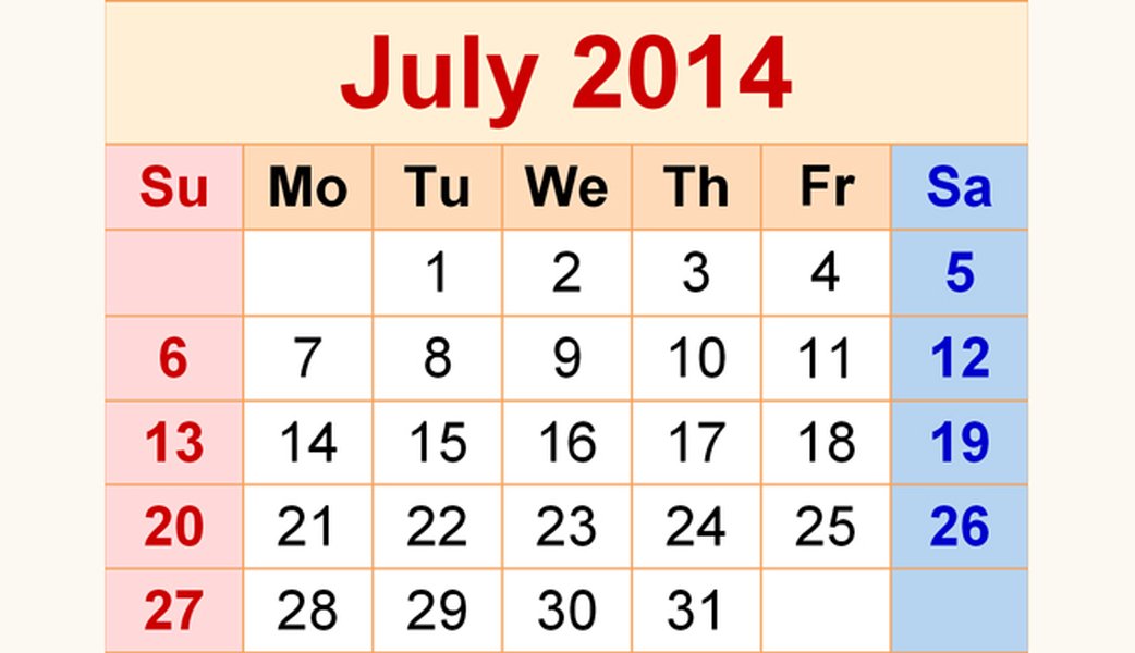 Бизнес-календарь на июль